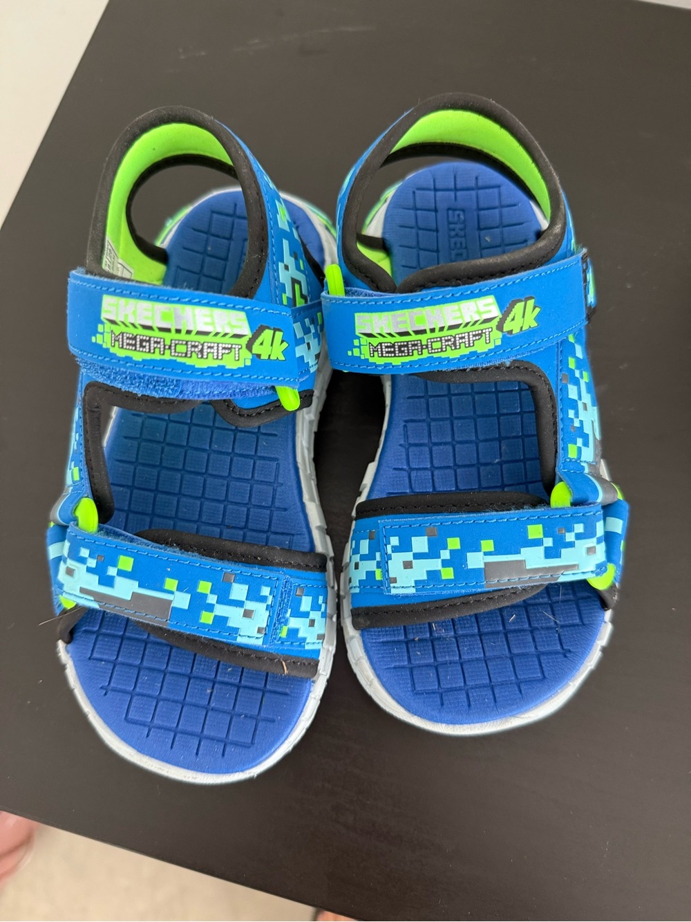 Skechers Kids Blue & Green Mega-Craft 4K Sport Sandals